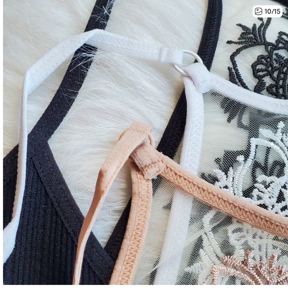 White Lace Racerback Bralette - Women Intimates & Sleepwear - Picture 10 of 12